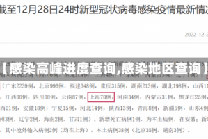 【感染高峰进度查询,感染地区查询】