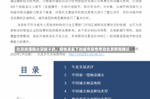 北京新增确诊突破千例，疫情反复下的城市韧性考验北京新增确诊