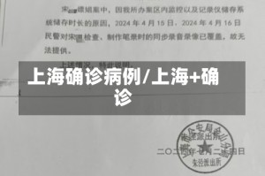 上海确诊病例/上海+确诊