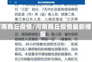 河南商丘疫情/河南商丘疫情最新播报