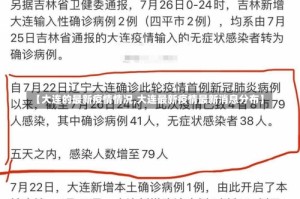 【大连的最新疫情情况,大连最新疫情最新消息分布】