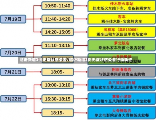 临沂新增3例无症状感染者/临沂新增3例无症状感染者行动轨迹-第2张图片