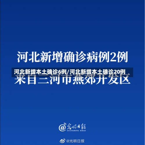 河北新增本土确诊6例/河北新增本土确诊20例-第3张图片