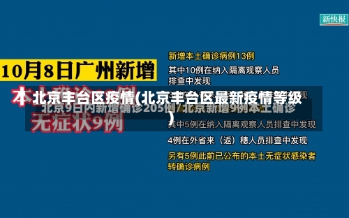 北京丰台区疫情(北京丰台区最新疫情等级)-第1张图片