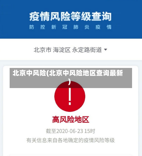 北京中风险(北京中风险地区查询最新)-第2张图片